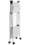 Harlow White Rectangular Folding Kitchen Trolley