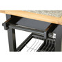 Wide Kitchen Trolley with Granite Top