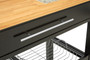 Harlow Glenn Wide Kitchen Trolley with Granite Top