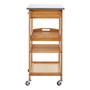 Bamboo One Drawer Kitchen Trolley