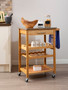 Harlow Bamboo One Drawer Kitchen Trolley
