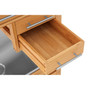 Bamboo Four Drawer Kitchen Trolley