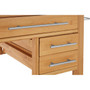 Bamboo Four Drawer Kitchen Trolley