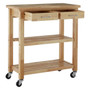 Tropical Hevea Wood Kitchen Trolley