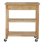 Tropical Hevea Wood Kitchen Trolley