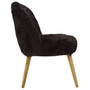 Cabaret Black Fur Effect Chair