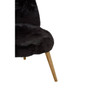 Cabaret Black Fur Effect Chair
