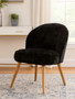 Cabaret Black Fur Effect Chair