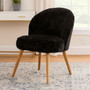 Cabaret Black Fur Effect Chair