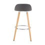 Normann Grey Bar Stool