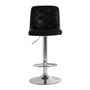 Tara Black Faux Leather Bar Chair
