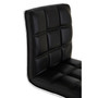 Tavor Black Faux Leather Bar Chair