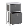 Lindo 2 Grey Fabric Drawers Cabinet