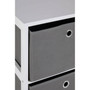 Lindo 2 Grey Fabric Drawers Cabinet