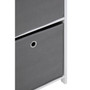 Lindo 2 Grey Fabric Drawers Cabinet