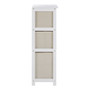 Lindo 3 Natural Fabric Drawers Cabinet