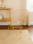 Templar Gold Wire Frame Occasional Chair