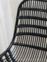 Lagom Curved Black Natural Rattan Chair