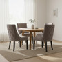 Regents Park Grey Velvet With Tufted Back Dining Chair