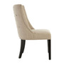 Regents Park Natural Linen with Curly Back Dining Chair