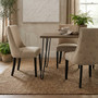 Regents Park Natural Linen With Curly Back Dining Chair
