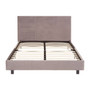 Napoli Bed In Box in Brushed Steel Velvet