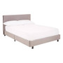 Napoli Bed In Box in Brushed Steel Velvet