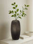 Hessa Small Dark Grey Glass Vase