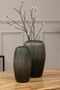 Hessa Small Dark Grey Glass Vase