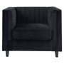 Farah Black Velvet Chair