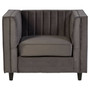 Farah Grey Velvet Chair