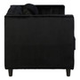 Farah 2 Seat Black Velvet Sofa