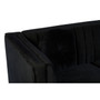 Farah 2 Seat Black Velvet Sofa