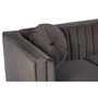 Farah 2 Seat Grey Velvet Sofa