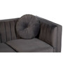 Farah 2 Seat Grey Velvet Sofa