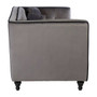Ferris Grey Velvet 3 Seat Sofa