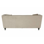 Ferris Mink Velvet 3 Seat Sofa