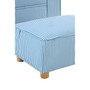 Kids Blue/white Stripe Rocker with Footstool