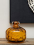 Huda Amber Glass Bottle Vase