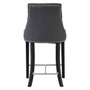 Regents Park Grey Faux Leather Bar Chair