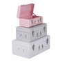 Set of 3 Assorted Colors Storage Trunks Set of 3 Assorted Colors Storage Trunks