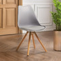 Stockholm Grey Padded Seat Dining Chair