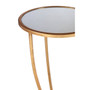 Marcia Mirror Top / Gold Frame Side Table
