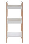 Arla 3 Tier  Bathroom Shelf Unit With Birchwood Frame
