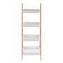 4 Tier Birch Wood Bathroom Shelf