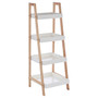 4 Tier Birch Wood Bathroom Shelf