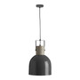 Stockholm Mild Steel and Grey Pendant Light