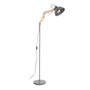 Blair Grey Wood / Metal Floor Lamp