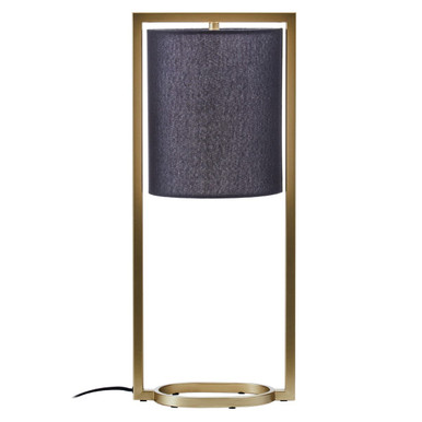 Lara Black Shade With Gold Finish Metal Frame Table Lamp