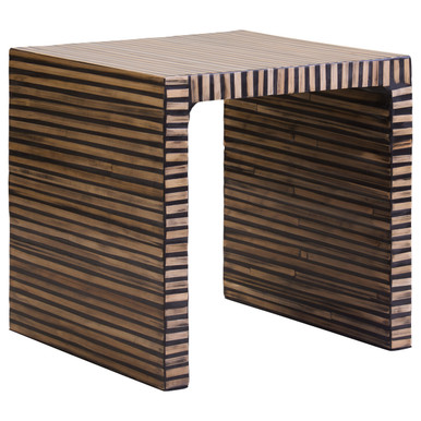  Bambusa Bamboo Inlay Side Table